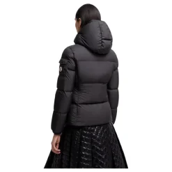Moncler Jakker*Fourmines Hætteforet Kort Dunjakke Sort