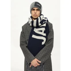 Jacquemus Tørklæder*Fringe Logo Scarf Blå