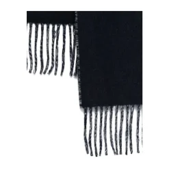 Jacquemus Tørklæder*Fringe Logo Scarf Blå