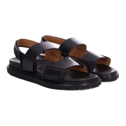 Marni Sandaler*Fussbett Dobbel-Rem Sandal Sort