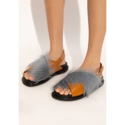 Marni Sandaler*Fussbett Sandal Blå