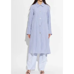 Rag & Bone Frakker*Gayle Striped Poplin Trench Coat Blå