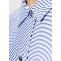 Rag & Bone Frakker*Gayle Striped Poplin Trench Coat Blå