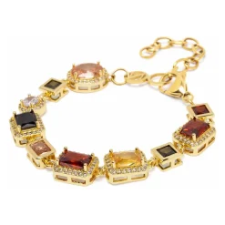 Nialaya Smykker*Gem Bracelet in Gold Gul