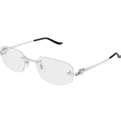 Cartier Briller*Geometrisk Metalramme Grå