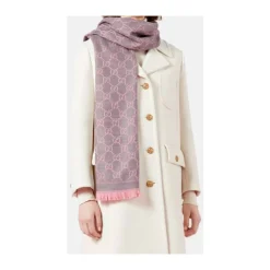 Gucci Tørklæder*GG Uldtørklæde Pink