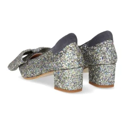 Angulus Pumps|Stiletter*Glitter Pump med Sløjfe - Forårskollektion Grå