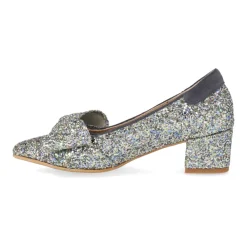 Angulus Pumps|Stiletter*Glitter Pump med Sløjfe - Forårskollektion Grå
