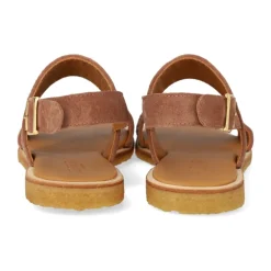 Angulus Sandaler*Glitter Sandal i Ler Glitter Brun