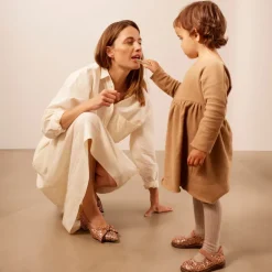 Angulus Pumps|Stiletter*Glitterpumpe med sløjfedetalje Brun