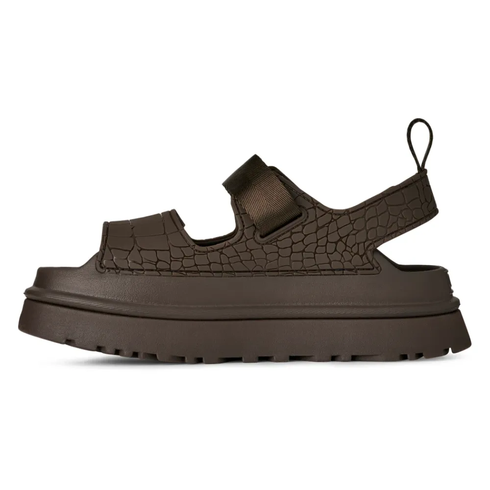 UGG Sandaler*Goldenglow Embossed Slide Brun