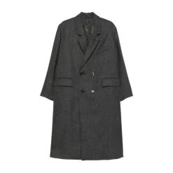 SOEUR Frakker*dobbeltradet frakke med lommer Grå