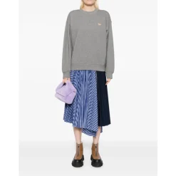 Maison Kitsuné Sweatshirts*Sweater med Lange Ærmer Grå