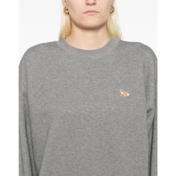 Maison Kitsuné Sweatshirts*Sweater med Lange Ærmer Grå