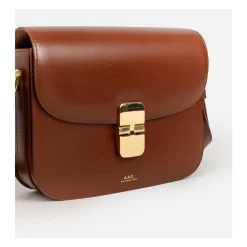A.P.C. Skuldertasker*Grace Small Tasker med Guld Hardware Brun