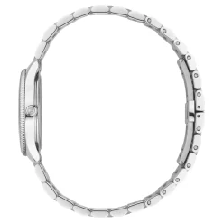 Gucci Ure*G-Timeless 29 mm rustfrit stål urkasse, burgundy urskive, rustfrit stål armbånd, kvarts bevægelse Grå