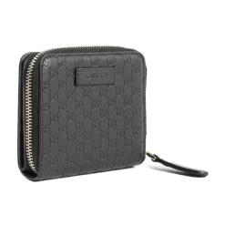 Gucci Punge & Kortholder*ssima Lille Læderpung med Lynlås Sort