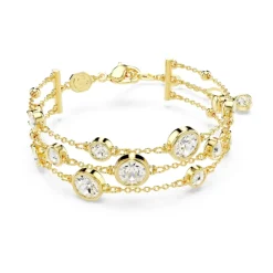 Swarovski Smykker*d Krystal Armbånd, Stilfuldt Tilbehør Gul