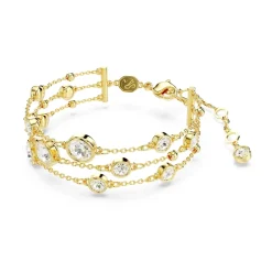 Swarovski Smykker*d Krystal Armbånd, Stilfuldt Tilbehør Gul