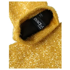 Dolce & Gabbana Handsker*d Lurex Mid Arm Handsker Gul