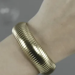 Dansk Copenhagen Smykker*dbelagt Statement Armbånd Gul