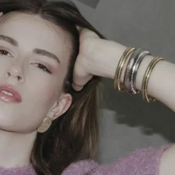 Dansk Copenhagen Smykker*dbelagt Statement Armbånd Gul