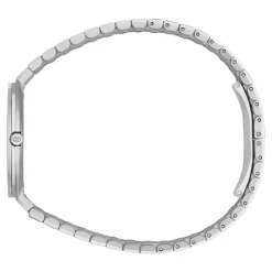 Gucci Ure*25H Diamantbesat Ur med Rustfrit Stållænke Grå