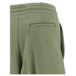 Dries Van Noten Bukser*Hadium Mélange Gauze Cotton Trousers Grøn