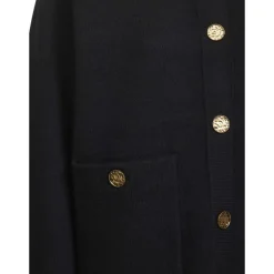 TotêMe Striktrøjer & Sweatere*Hammered Button Cardigan Sort