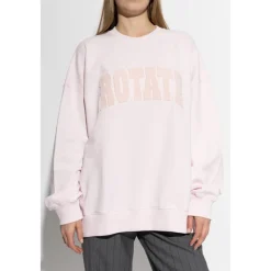 ROTATE Birger Christensen Sweatshirts*Heavy Sweat Crewneck Pink