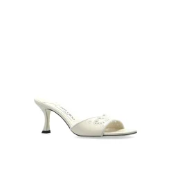 Jimmy Choo Stiletter*Heeled Mules Skye 70 Beige