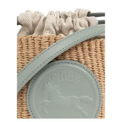 Chloé Bæltetasker*Hestemedalje Mini skuldertaske, spandtype Beige