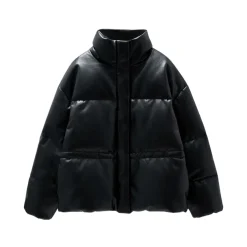 Anine Bing Jakker*High Neck Quilted Jacket Sort