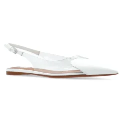 Alaïa Ballerina Sko*Hjerte-motiv slingback flade sko Hvid