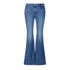 Mother Jeans*Højtaljede Flared Jeans Blå