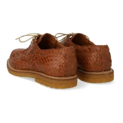 Angulus Snøresko*Håndflettet Snøresko - Tan Braid Brun