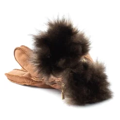 Restelli Guanti Handsker*Håndlavet Italiensk Brandy Ski Handsker Brun