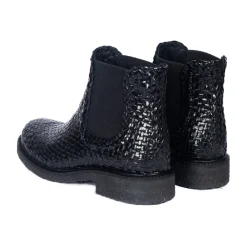 Angulus Støvler|Chelsea Boots*Håndvævet Chelsea Støvle - Sort