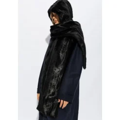 Burberry Tørklæder*Hooded Scarf Sort