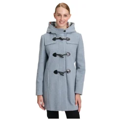 Gil Bret Frakker*Hætte Dufflecoat med Toggle Lukninger Blå