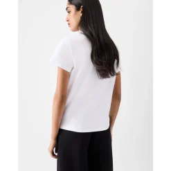 Jacquemus T-Shirts*Bomulds T-Shirt Gros Grain Hvid