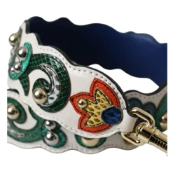 Dolce & Gabbana Tilbehør Til Tasker*Hvid Læder Skulderrem Tilbehør Multifarvet