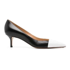 Francesco Russo Pumps*Hvid Læder Pumps Sort