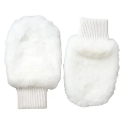 Dolce & Gabbana Handsker*Strikket Pels Håndled Fingerløse Handsker Hvid