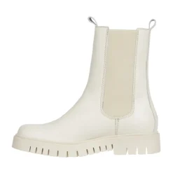 Tommy Jeans Chelsea Boots*e Læder Chelsea Støvler Hvid