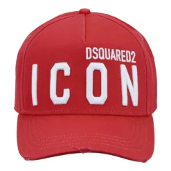 Dsquared2 Huer & Kasketter*Icon Baseball Cap med spænde Rød