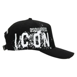 Dsquared2 Huer & Kasketter*Ikonisk baseballkasket med spænde Sort