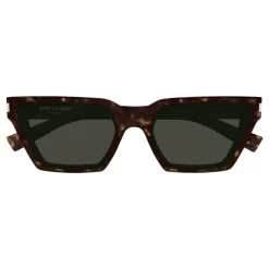 Saint Laurent Solbriller*Ikoniske solbriller med lineær elegance Brun