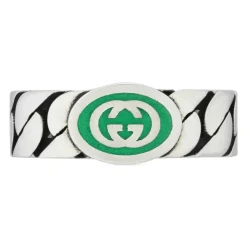 Gucci Smykker*INTERLOCKING G SØLV RING Grå