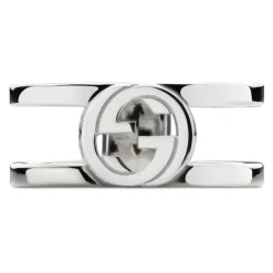 Gucci Smykker*Interlocking Interlocking G ring i sterlingsølv_stor 9mm Grå